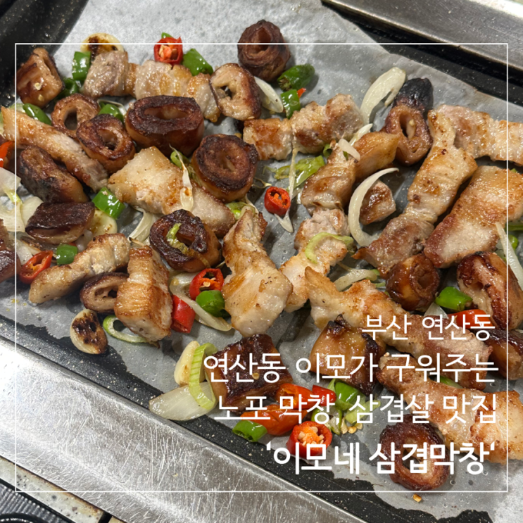  ［부산 연산동］ 부산 연산동 맛집 이모가 구워주는 막창 삼겹살 노포 찐 맛집, ‘이모네 삼겹막창’ 예약/웨이팅