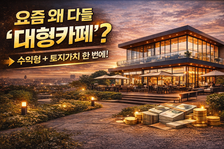  [카페투자 지도 재편] '대형카페 부동산', 왜 이렇게 난리인가? 2026년 대세 투자처 심층 분석 (feat. 이천IT부동산)