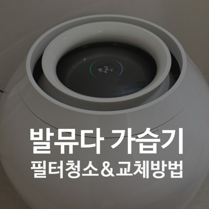 발뮤다 가습기 필터 청소 (에러코드 + 필터 교체)
