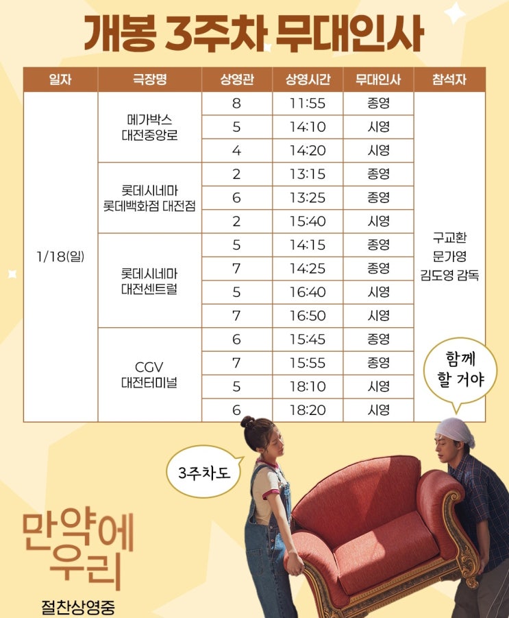  환승연애 출연하고 싶어지는 영화 만약에 우리 프리뷰(ft. 무대인사 일정, 원작 먼 훗날 우리 결말 스포)(GV일정 추가)(개봉주, 4주차 무대인사 추가)(경기 대전 무대인사)
