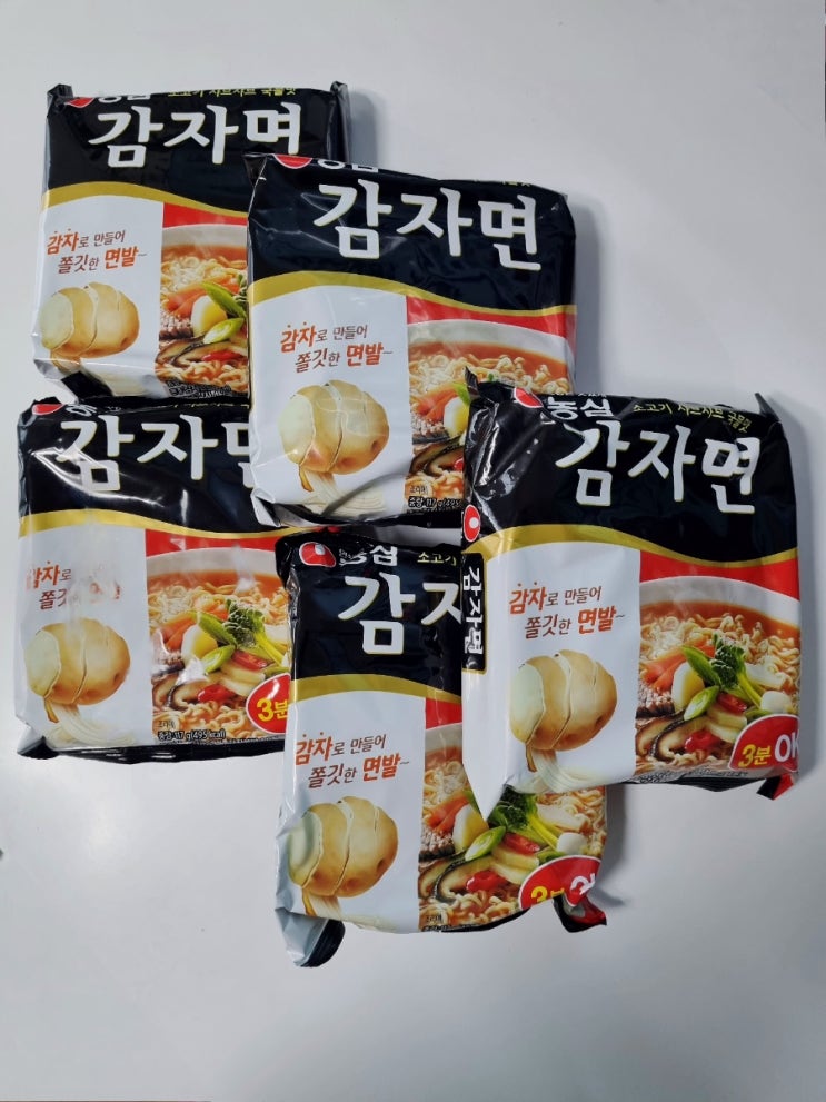  농심 감자면 성분 칼로리 조리법 맛 후기