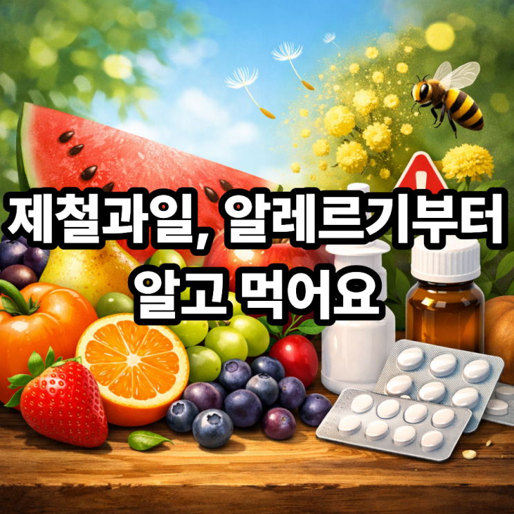  제철과일과 알레르기 상식 정리｜과일 알레르기, 미리 알면 피할 수 있어요