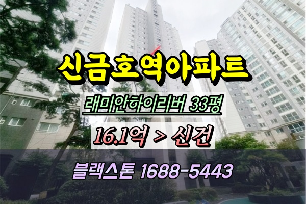 래미안금호하이리버아파트 경매 33평 신금호역