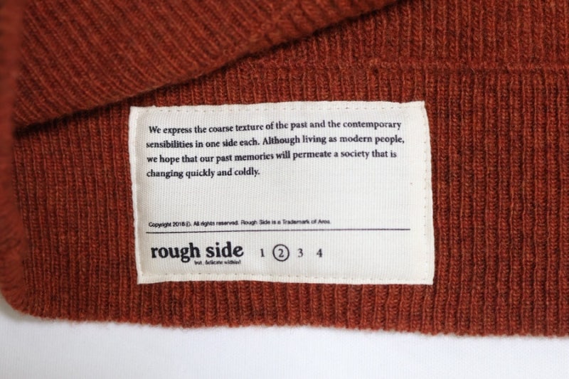ROUGH SIDE SIGNATURE COLLAR KNIT GINGER | 러프사이드 시그니처 컬러 니트 진저 | 러프사이드 니트 | 내....