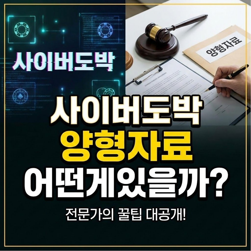 사이버도박 양형자료 준비 어떻게 해야할까? 관련 사진