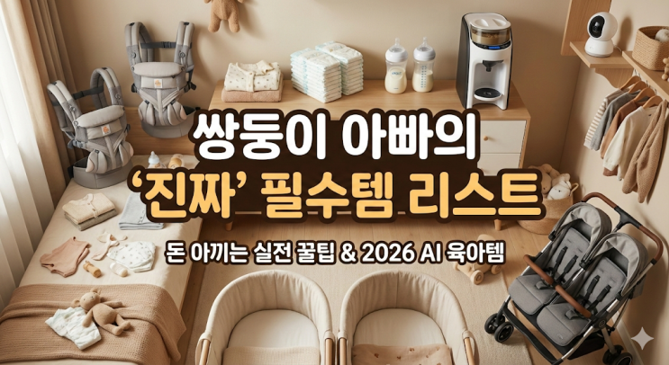  신생아 필수템 리스트, 쌍둥이 아빠가 엑셀로 정리한 생존템 vs 돈낭비템 딱 정해드립니다