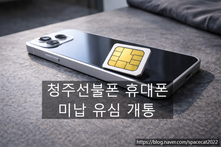  청주선불폰 휴대폰 미납 유심 개통 완전 정리