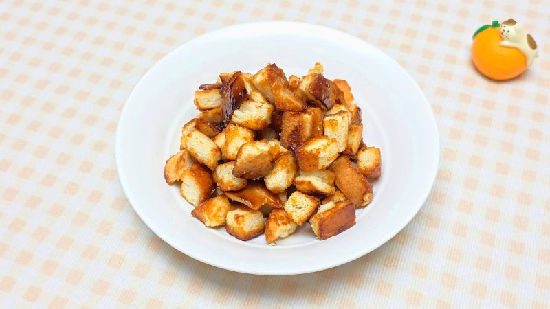 식빵 테두리 러스크 만들기 짜투리로 만드는 카라멜팝콘 레시피