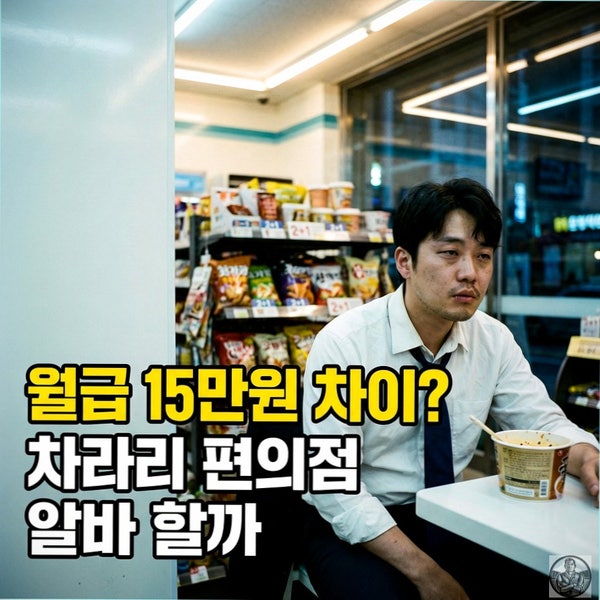  편의점 알바 월 216만 vs 중소기업 월 224만, 당신의 선택은?