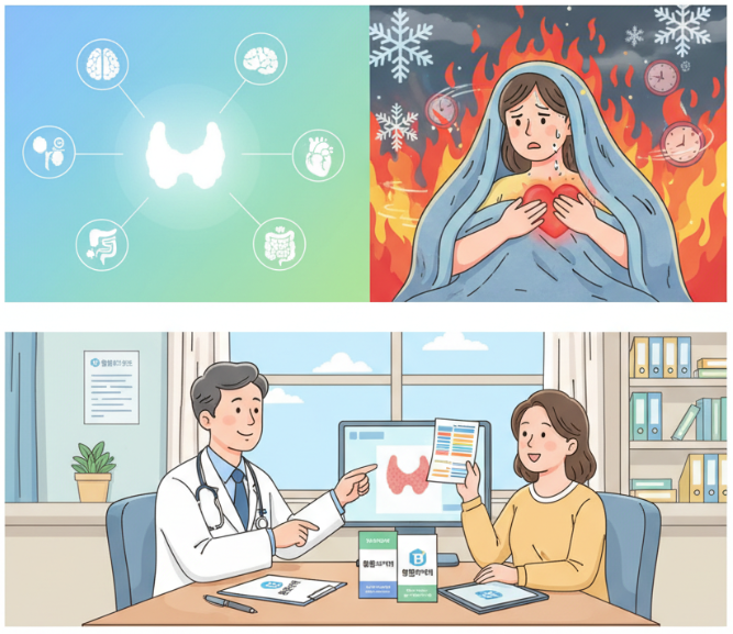   갑상선저하증 vs 갑상선항진증: 당신의 갑상선은 안녕하신가요? 증상부터 식단까지 완벽 가이드! 