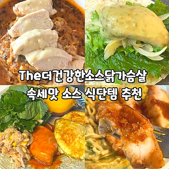  The더건강한소스닭가슴살 속세맛 소스 식단템 추천