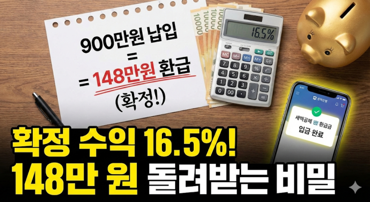 연금저축 IRP 900만원 세액공제 한도, 148만원 환급받는 꿀팁 (2026년 연말정산)