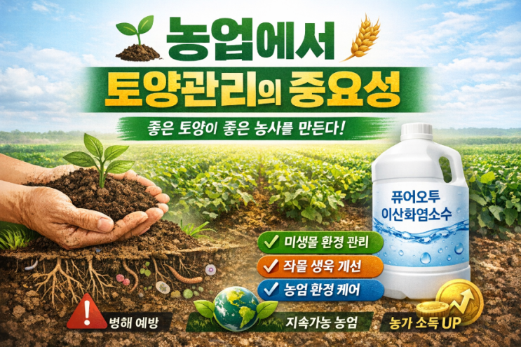   농업에서 토양관리의 중요성 좋은 토양이 좋은 농사를 만듭니다