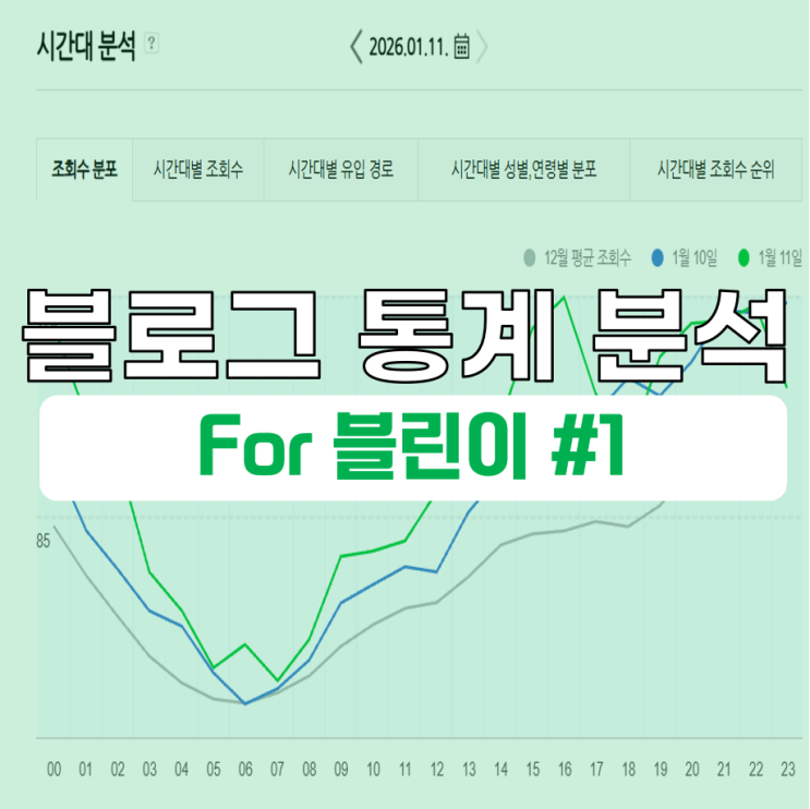  블로그 방문자 늘리기 : 블로그 통계 분석하기 [For 블린이#1]