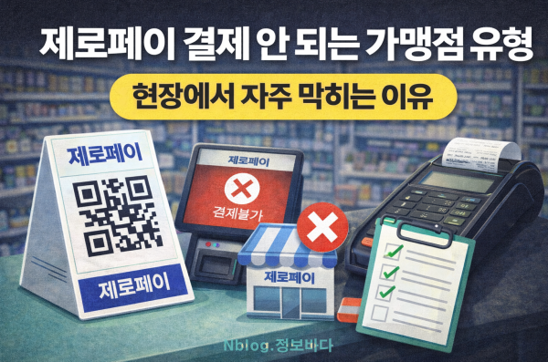 제로페이 결제 안 되는 가맹점 유형｜현장에서 자주 막히는 이유