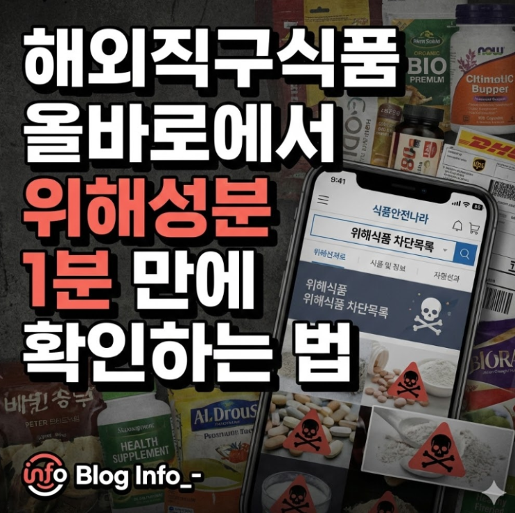 해외직구식품 올바로에서 위해성분 1분 만에 확인하는 법