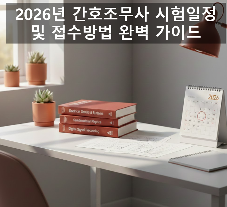 2026년 간호조무사 시험일정 및 접수방법 완벽 가이드