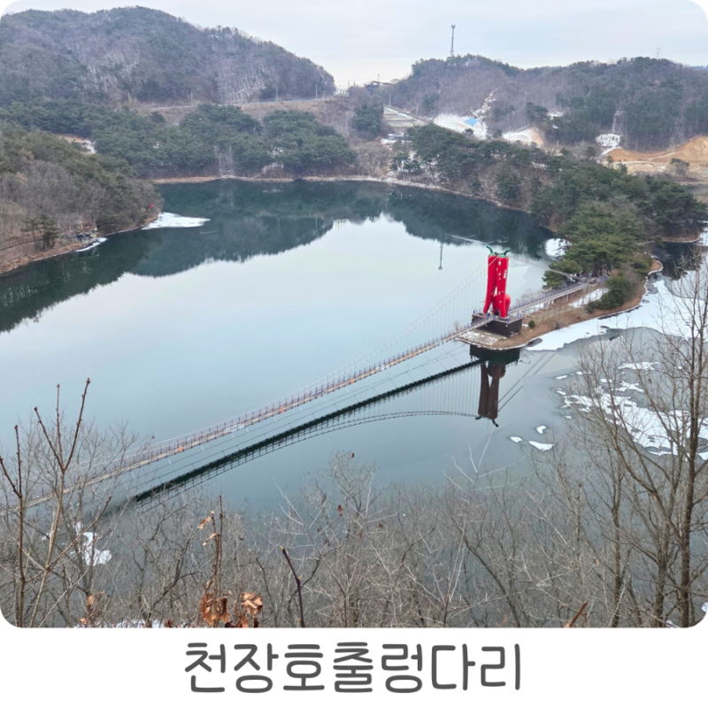 아이와 청양 여행 필수 코스 천장호 출렁다리