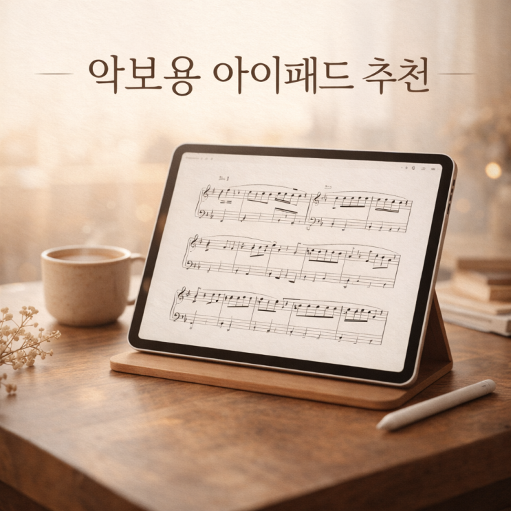  악보용 아이패드 추천 음악필수템 아이패드