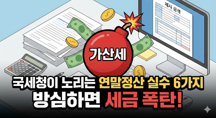  국세청이 노리는 연말정산 실수 TOP 6, 가산세 40% 폭탄 피하려면? (부양가족, 의료비 중복공제)