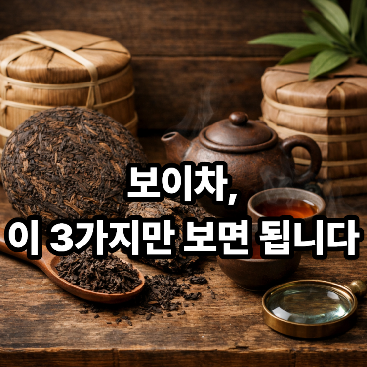   보이차 구매 시 꼭 확인해야 할 3가지｜후회 없는 선택 기준