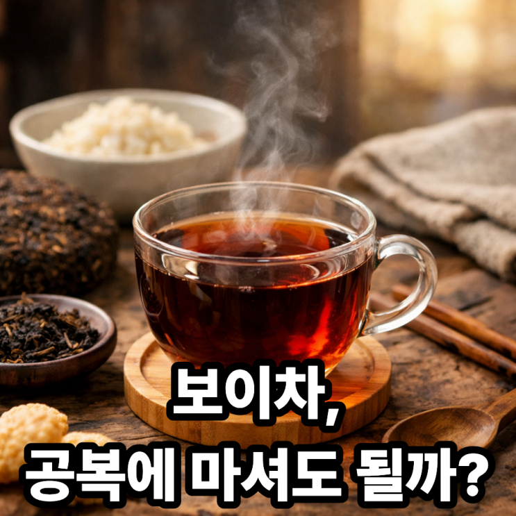  보이차 공복 섭취 괜찮을까?｜아침에 마실 때 주의할 점