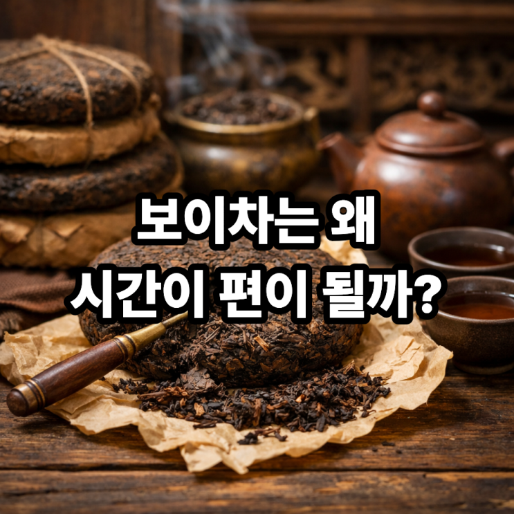  보이차 오래될수록 좋은 이유｜숙성이 깊을수록 가치가 높아지는 발효차