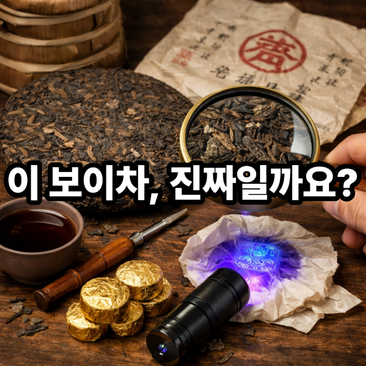   보이차 정품 구별하는 방법｜가짜에 속지 않는 핵심 체크리스트