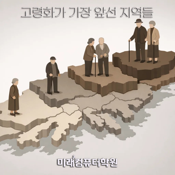  부산직업훈련-부산 고령화 속도, 어디까지 왔나?데이터로 본 구·군별 고령화 상위·하위 지역의 미래