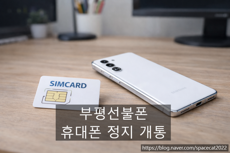  부평선불폰 휴대폰 정지 상태라도 유심 개통하기