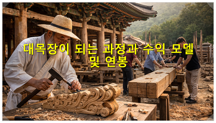  대목장이 되는 과정과 수익 모델 및 연봉