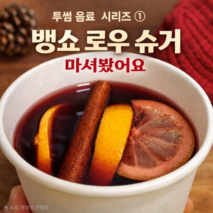  투썸 음료 시리즈 ① 뱅쇼 로우 슈거 마셔봤어요