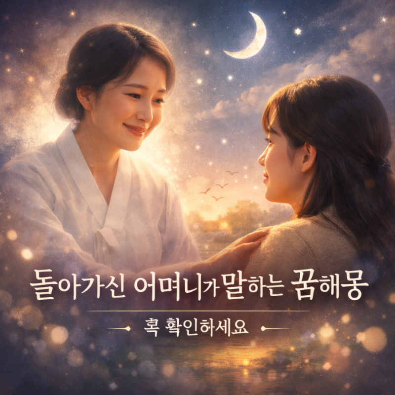 돌아가신 어머니가 말하는꿈해몽, 꼭 확인하세요