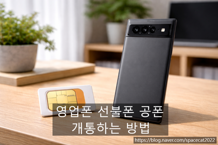  영업폰 선불폰 공폰으로 개통하는 방법