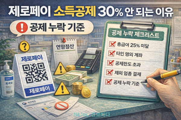 제로페이 소득공제 30% 안 되는 경우｜공제 누락 원인