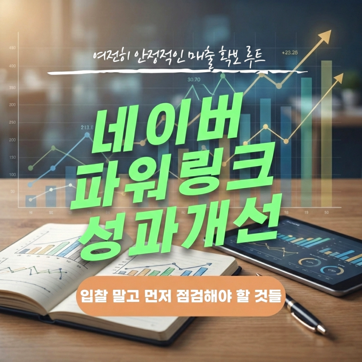  네이버 검색광고 "파워링크"의 성과개선에 대해