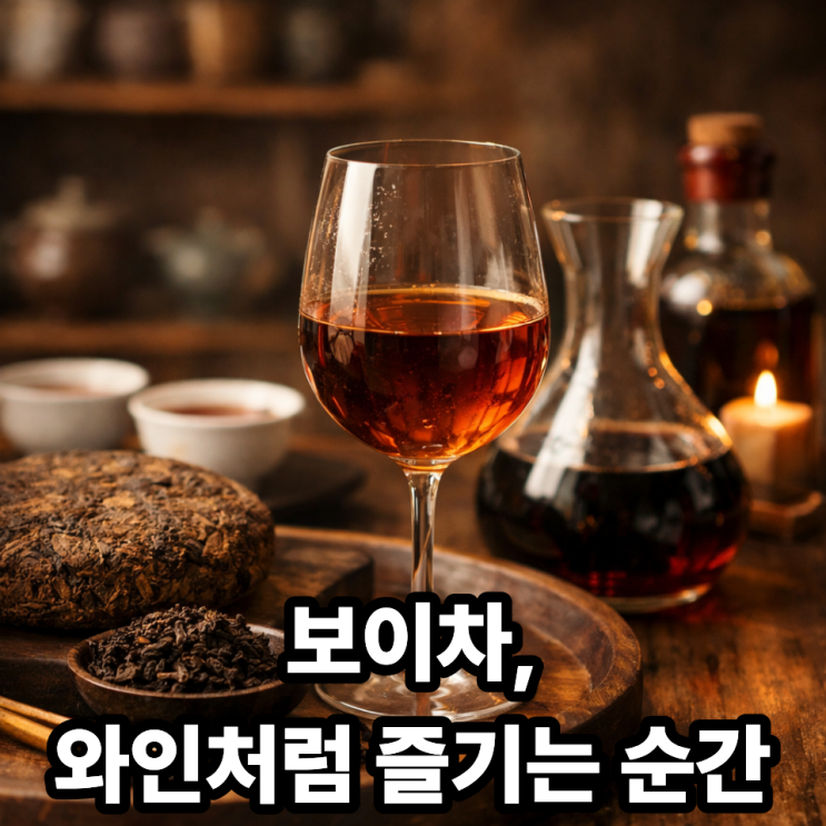   보이차를 와인처럼 즐기는 방법｜향·시간·이야기를 음미하는 차 생활