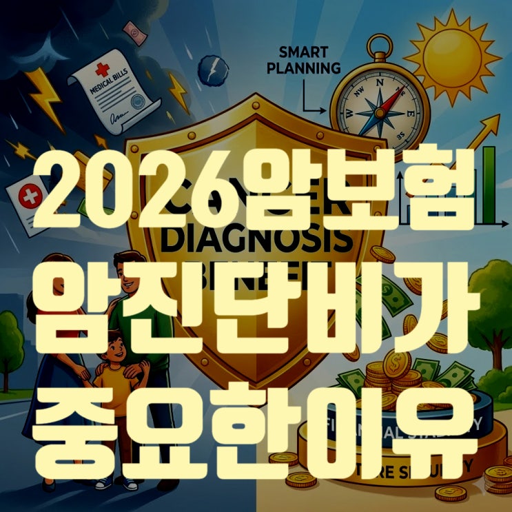  2026년 암보험 가입 요령: 수술비보다 '암 진단비' 1억이 더 중요한 현실적 이유