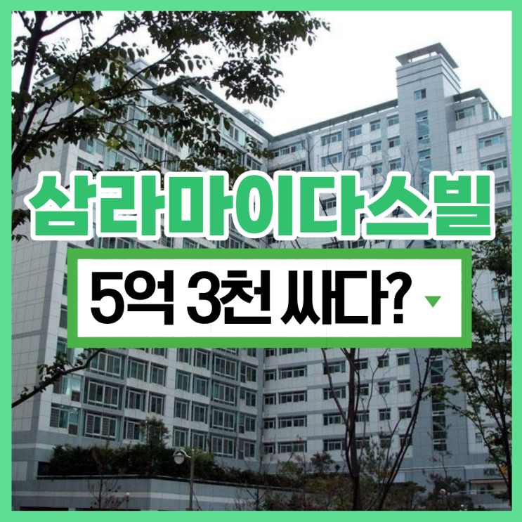 분당아파트경매 금곡동 삼라마이다스빌 장점을 알아보자