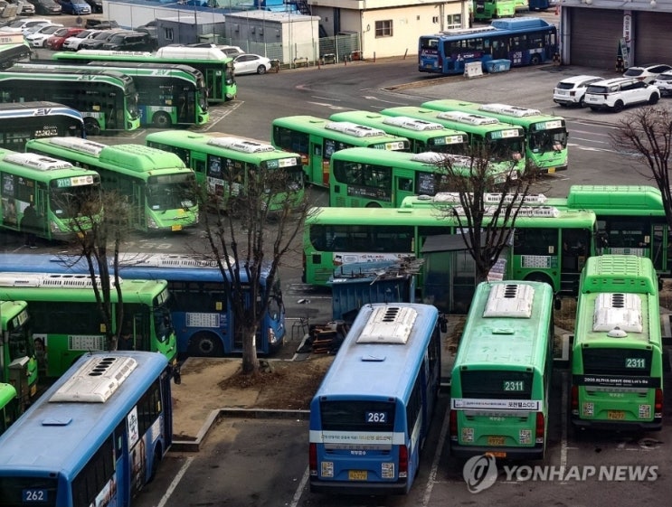  서울 시내버스 파업 돌입 출근길 비상