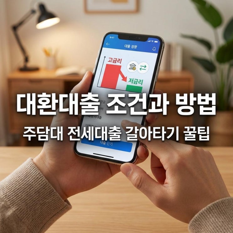  대환대출 조건과 방법 이자 100만 원 줄이기! 주담대 전세대출 갈아타기 꿀팁 (토스/카카오)