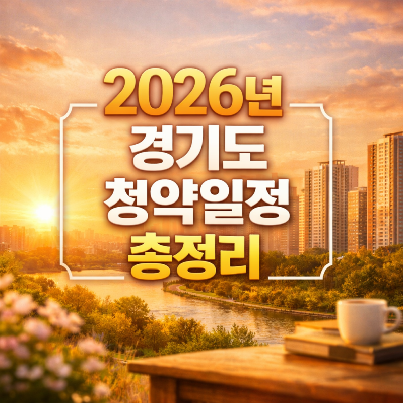2026년 경기도 청약일정 총정리