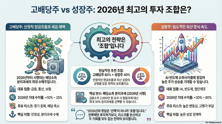  2026년 고배당주 vs 성장주 비교 분석