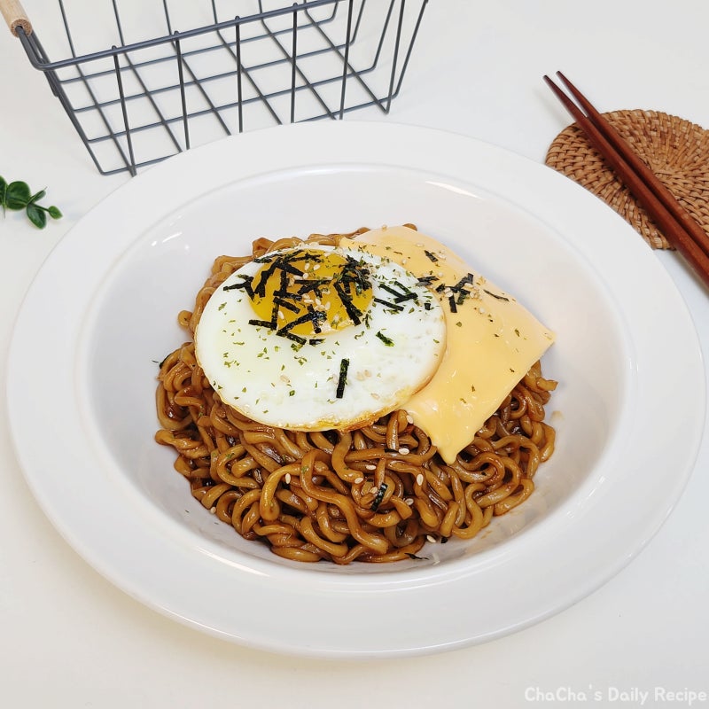 불닭볶음면 짜파게티 맛있게 끓이는법 불닭게티 조합
