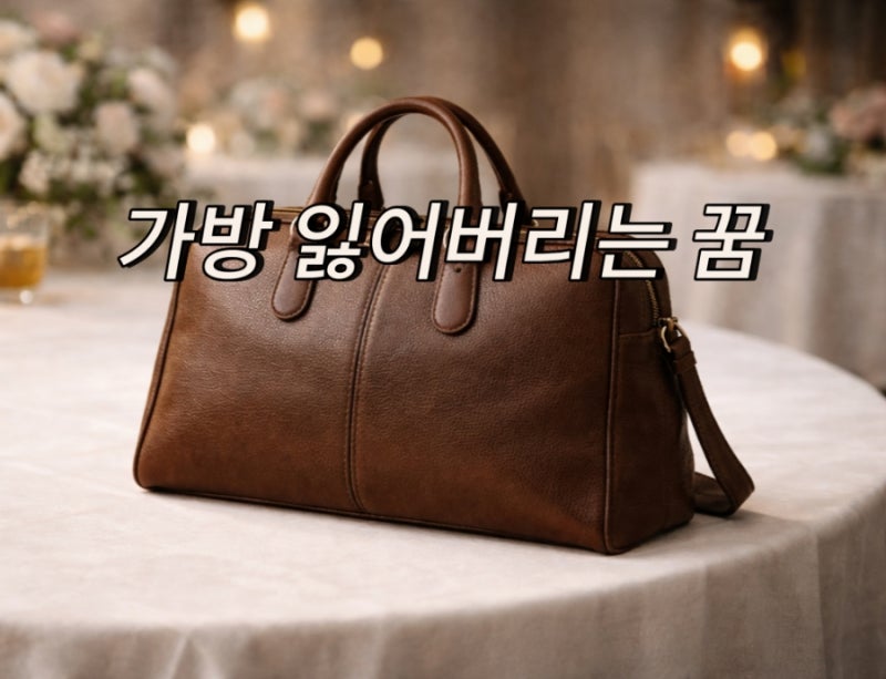 가방 잃어버리는 꿈과 머리카락 길어지는 꿈 해몽 총정리