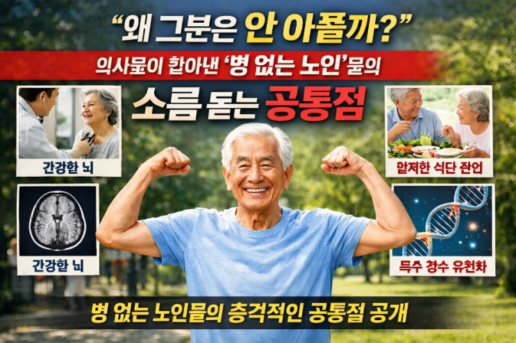  왜 그분은 안 아플까?" 의사들이 찾아낸 '병 없는 노인'들의 소름 돋는 공통점