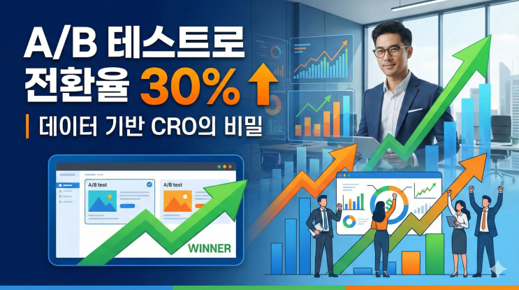  A/B 테스트로 전환율 30% 높인 마케터들의 비밀 | 데이터 기반 CRO 실전 가이드