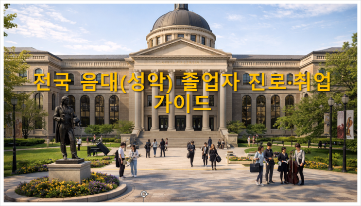  전국 음대(성악) 졸업자 진로·취업 가이드