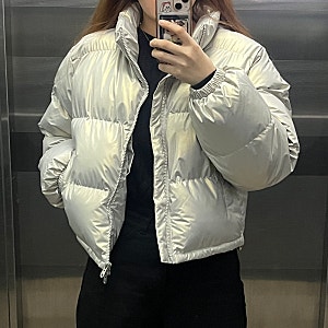 가성비 좋은 겨울 템 숏 패딩 비터셀즈 글로시 크롭 푸퍼 패딩 리뷰 ( 가격, 색상 )
