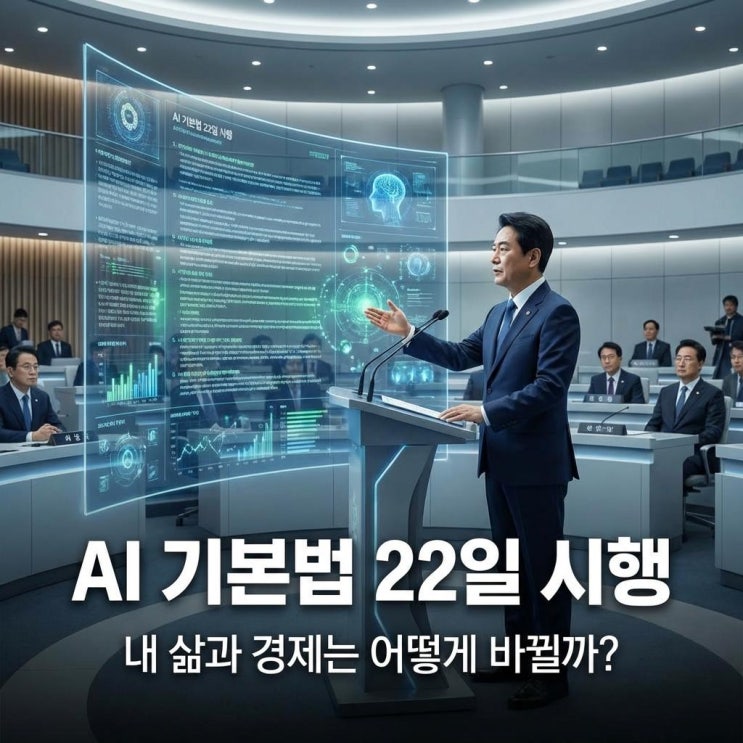  AI 기본법 22일 시행! 딥페이크 처벌부터 대출 심사까지, 내 삶과 경제는 어떻게 바뀔까?
